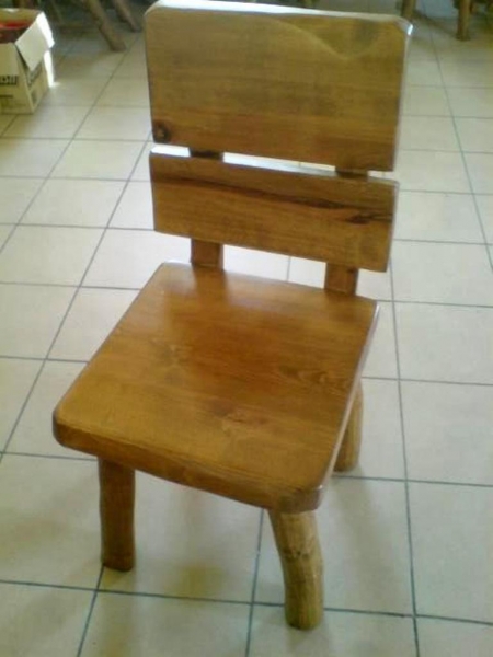 Krzesło dębowe z podwójnym oparciem